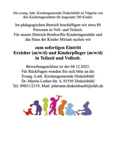 Erzieher und Kinderpfleger